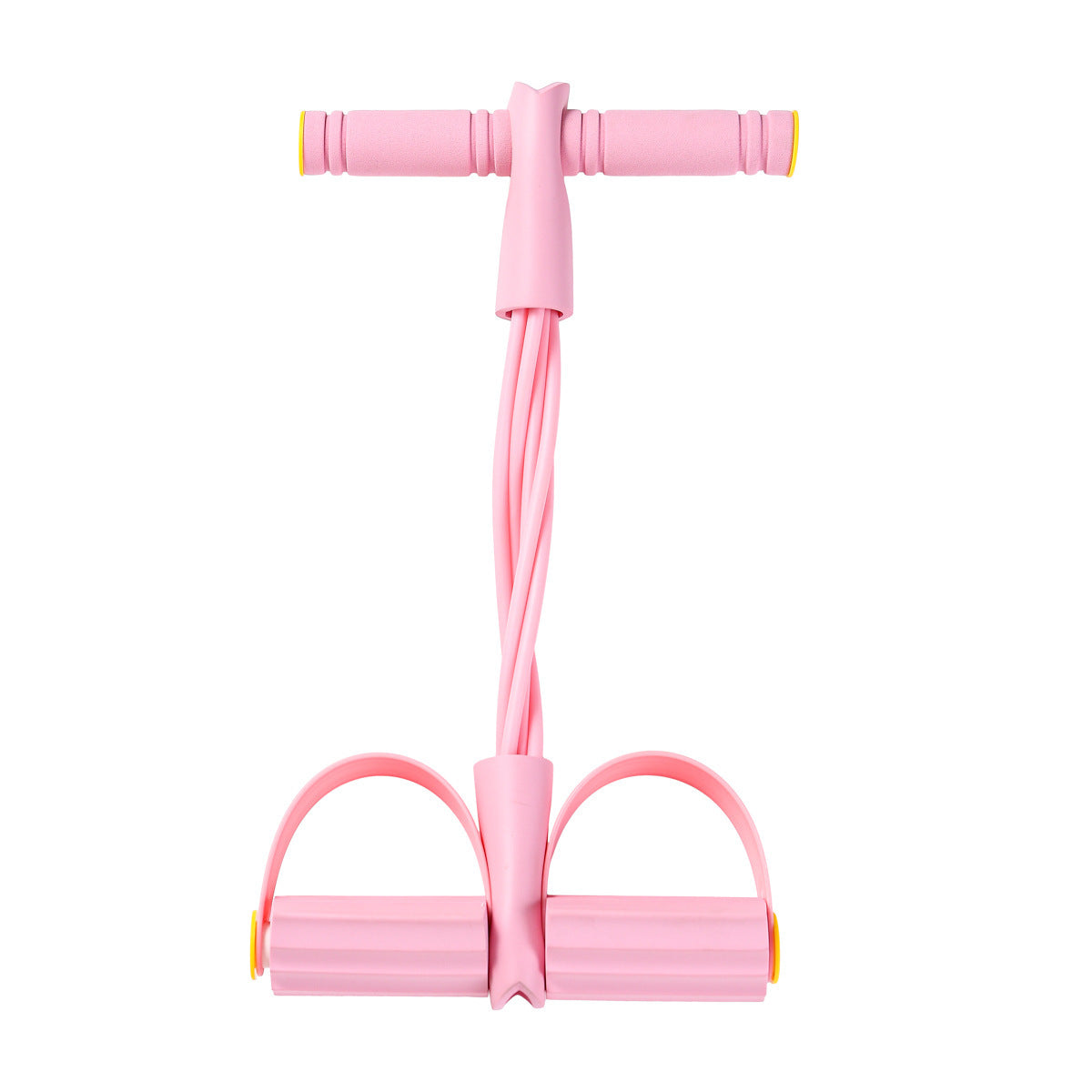 Foot-pedal resistance machine with household sports rope