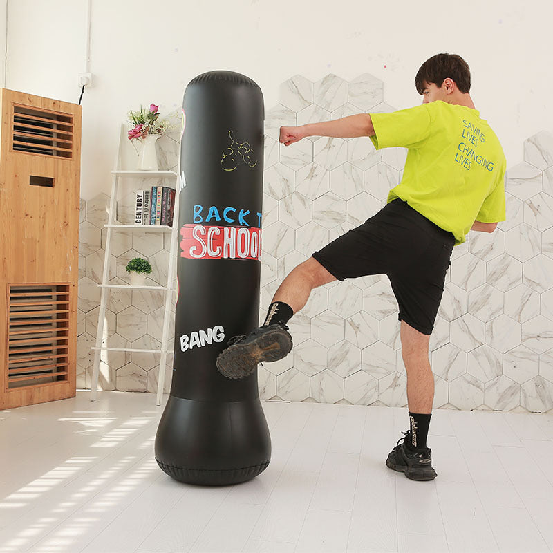 Inflatable punching post boxing post