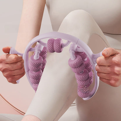 Yoga wheel circular leg roller