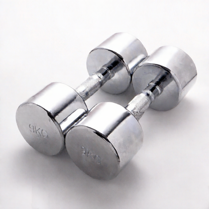 All-steel electroplated dumbbell