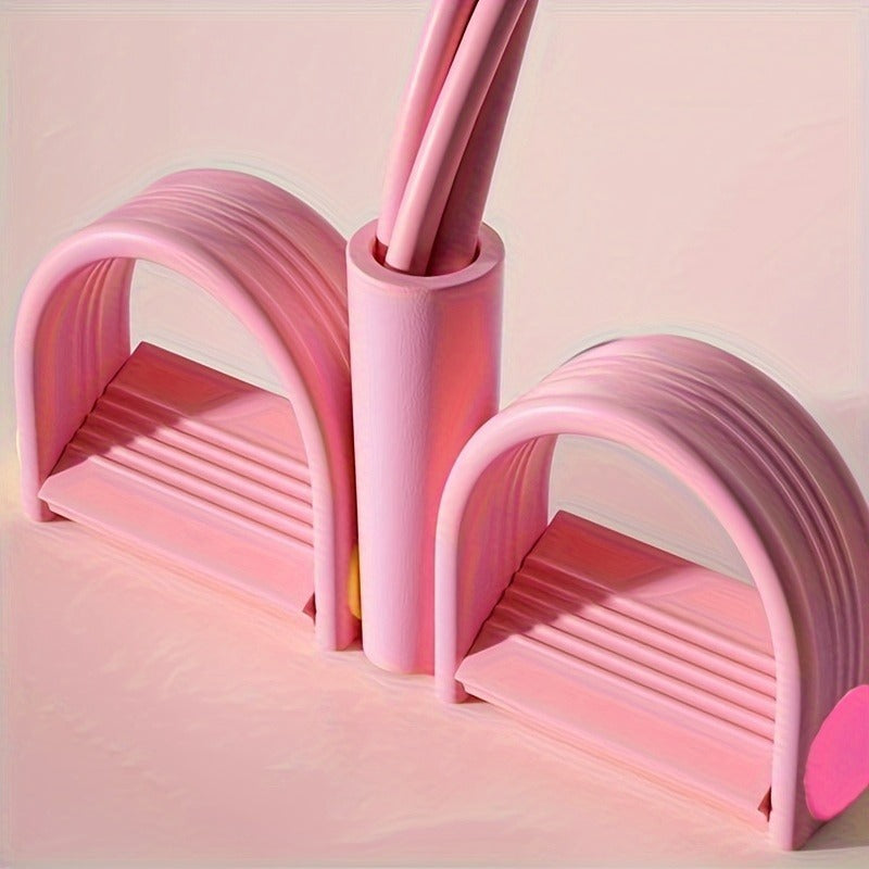 Foot-pedal resistance machine with household sports rope