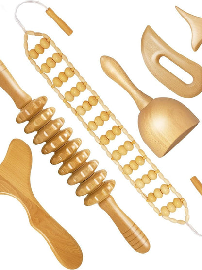 Wooden Massager Set