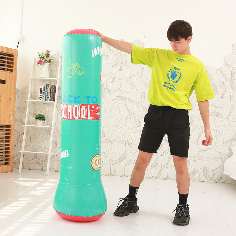 Inflatable punching post boxing post