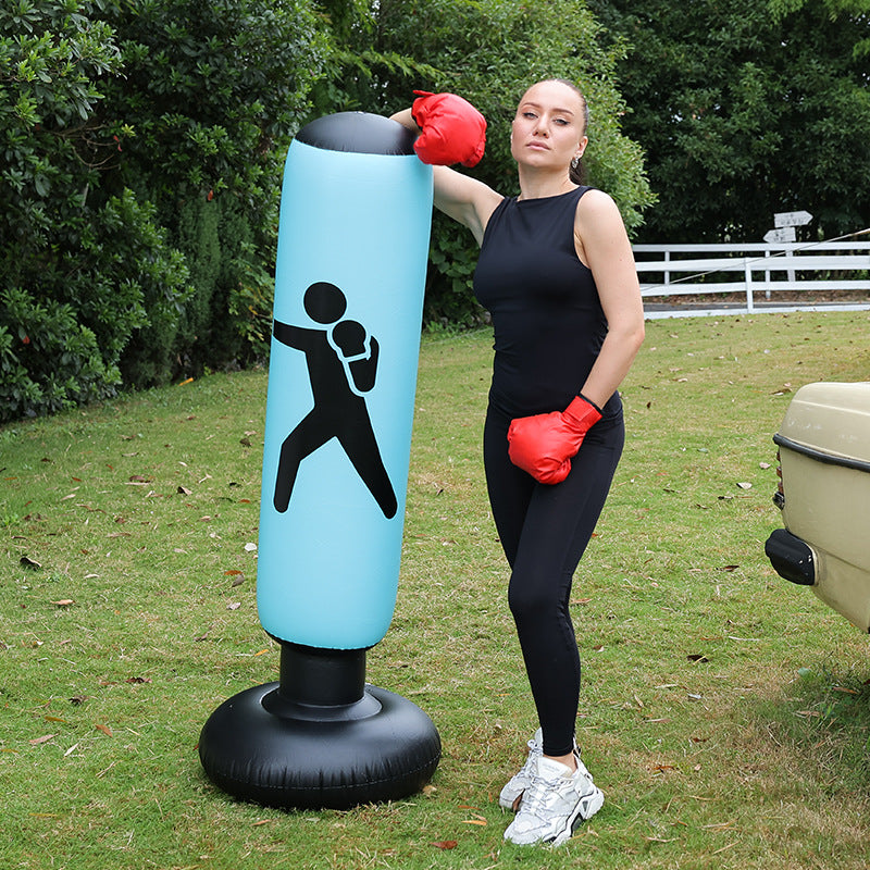 Inflatable punching post boxing post