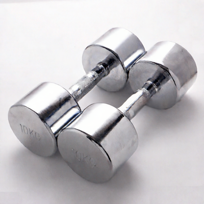 All-steel electroplated dumbbell