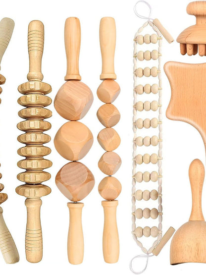 Wooden Massager Set
