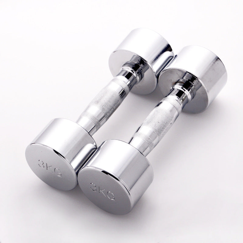 All-steel electroplated dumbbell