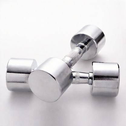 All-steel electroplated dumbbell